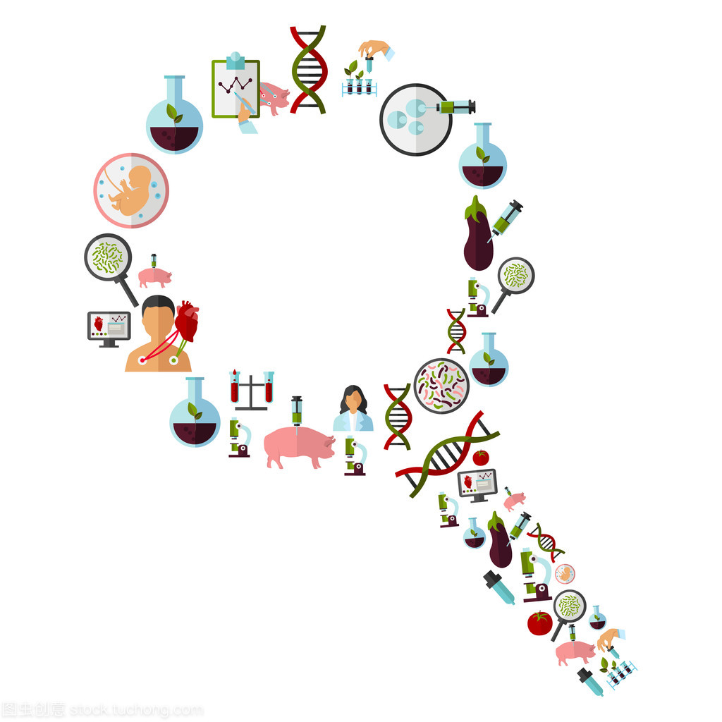 生物技術(shù)圖標(biāo)集